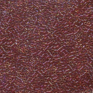 11/0 – Miyuki Delica - 5g Bag – Lined Amber Vermillion – DB282