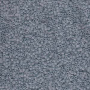 11/0 – Miyuki Delica - 5g Bag – Matted Transparent Shadow Grey Luster – DB381