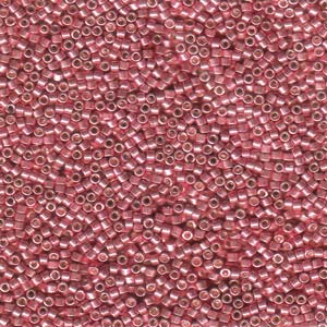 11/0 – Miyuki Delica - 5g Bag – Galvanized Pink Dyed – DB420