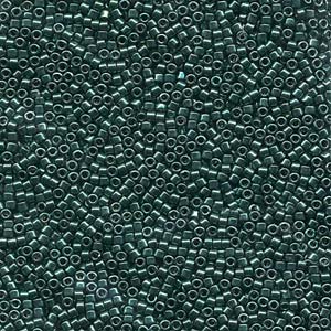 11/0 – Miyuki Delica - 5g Bag – Nickle Plated Dyed Dark Green – DB458