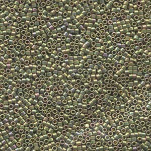 11/0 – Miyuki Delica - 5g Bag – 24k Green Gold Iris – DB508