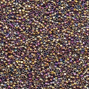 11/0 – Miyuki Delica - 5g Bag – Spectrum Gold (Palladium Plated AB) – DB541
