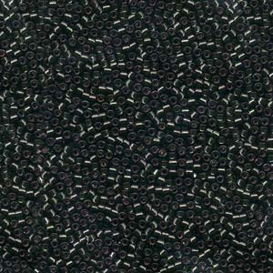 11/0 – Miyuki Delica - 5g Bag – Silver Lined Dark Olive – DB606