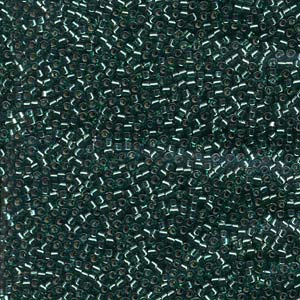 11/0 – Miyuki Delica - 5g Bag – Silver Lined Teal Dyed – DB607