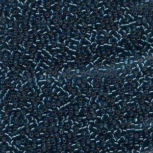 10/0 – Miyuki Delica - 5g Bag – Silver Lined Blue Zircon Dyed – DBM0608