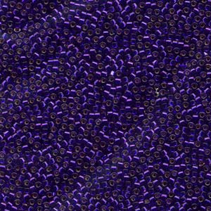 10/0 - Miyuki Delica - 5g Bag - Silver Lined Violet Dyed - DBM0610