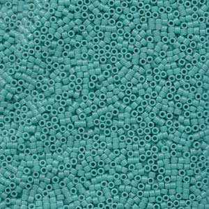 10/0 - Miyuki Delica - 5g - Opaque Turquoise Green - DBM0729