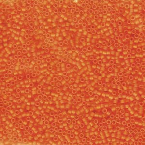 11/0 – Miyuki Delica - 5g Bag – Matte Transparent Orange – DB744
