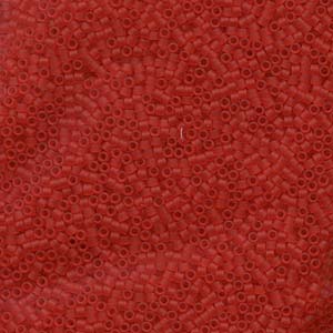 11/0 – Miyuki Delica - 5g Bag – Matte Transparent Light Red – DB745