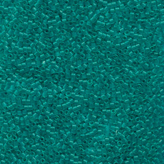 11/0 – Miyuki Delica - 5g Bag - Dyed Matte Transparent Turquoise – DB786