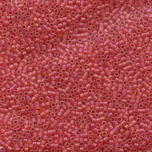 11/0 – Miyuki Delica - 5g Bag – Matte Lt Red AB – DB856
