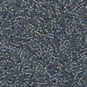 11/0 – Miyuki Delica - 5g Bag – Matte Gray AB – DB863