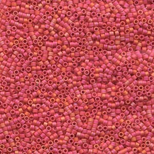 11/0 – Miyuki Delica - 5g Bag – Matte Opaque Cranberry AB – DB873