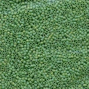 11/0 – Miyuki Delica - 5g Bag – Matte Opaque Green AB – DB877