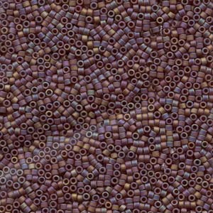 11/0 – Miyuki Delica - 5g Bag – Matte Opaque Brown AB – DB884