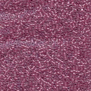11/0 – Miyuki Delica - 5g Bag – Sparkling Rose Lined Crystal – DB902