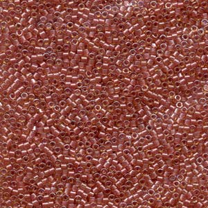 11/0 – Miyuki Delica - 5g Bag – Sparkling Salmon Lined Topaz – DB913