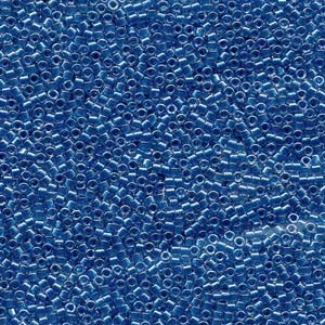 11/0 – Miyuki Delica - 5g Bag – Sparkling Cerulean Blue Lined Crystal – DB920