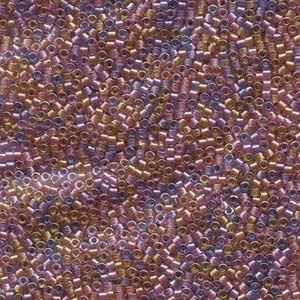 11/0 – Miyuki Delica - 5g Bag – Lined Purple Salmon Mix – DB982