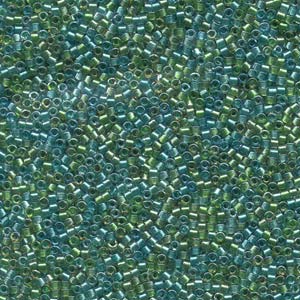 11/0 – Miyuki Delica - 5g Bag - Lined Aqua/Teal Mix – DB984