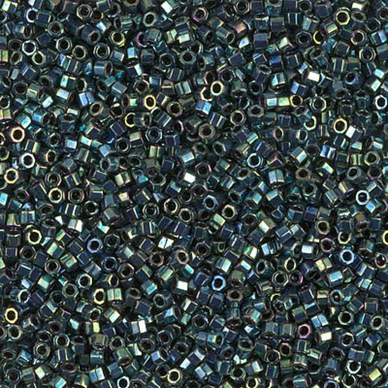 11/0 – Miyuki Hex Cut Delica - 5g Bag – Metallic Green Luster – DBC0027