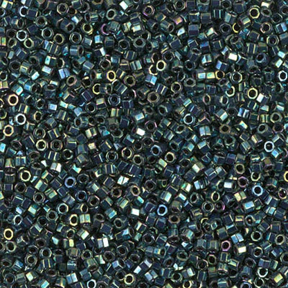 11/0 – Miyuki Hex Cut Delica - 5g Bag – Metallic Green Luster – DBC0027