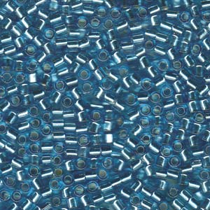 8/0 – Miyuki Delica - 5g Bag – Silver Lined Aqua – DBL0044