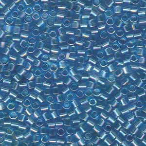 8/0 – Miyuki Delica - 5g Bag – Transparent Aqua AB – DBL0176