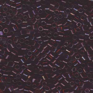 8/0 - Miyuki Delica 5g - Garnet Lined Ruby AB - DBL0297