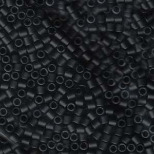 8/0 - Miyuki Delica - 5g Bag - Matte Black - DBL0310