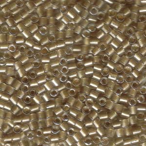 8/0 – Miyuki Delica - 5g Bag – Sparkle Gold Lined Crystal – DBL0901
