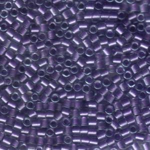 8/0 - Miyuki Delica - 5g Bag - Sparkle Purple Lined Crystal - DBL0906