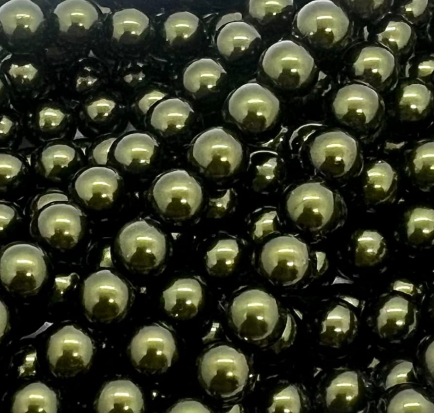 6mm Czech Round Glass Pearl - Bag of 50 – 70058 – Hunter Green