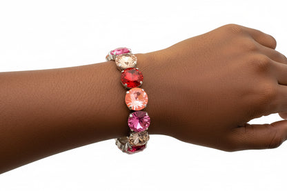 Beginners Statement Aurora Crystal Rivoli Bracelet Kit - Rose Delite