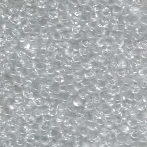 Miyuki Drops 3.4mm - 10g Bag - Transparent Crystal