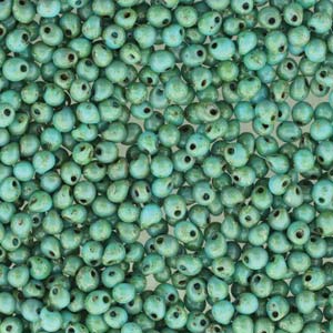Miyuki Drops 3.4mm - 10g Bag - Picasso Seafoam Green Matte