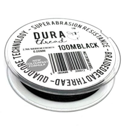 DURAThread 6lb – 100 Metre Spool – Black - New Colourfast Formula