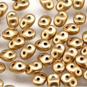 SuperDuo 2.5x5mm - 25g Bag – Bronze Pale Gold
