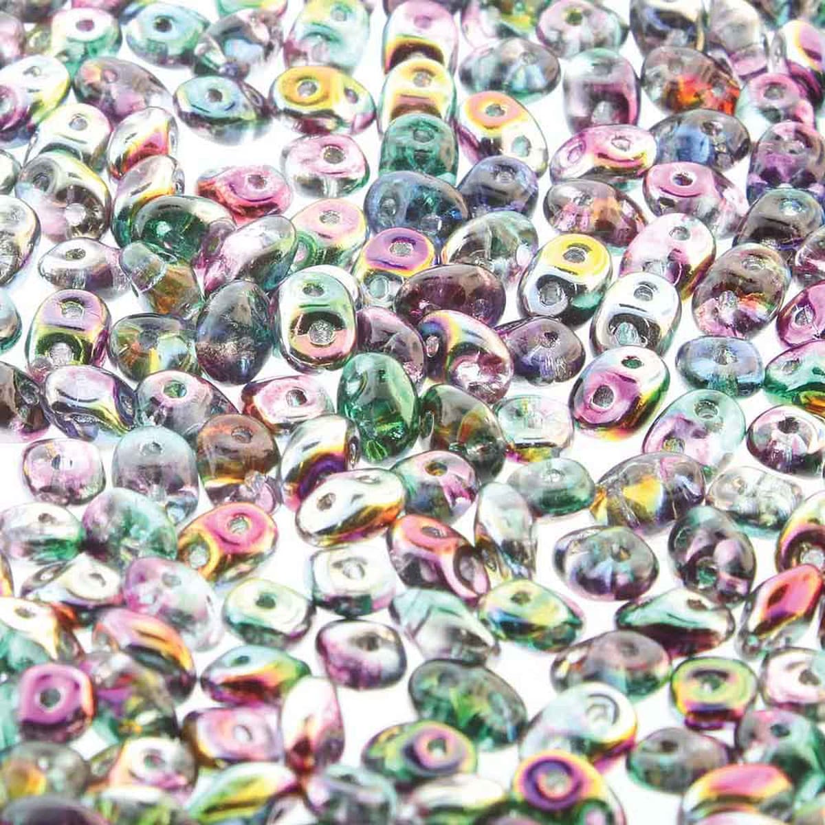 SuperDuo 2.5x5mm - 25g Bag – Crystal Marea Peacock Gold