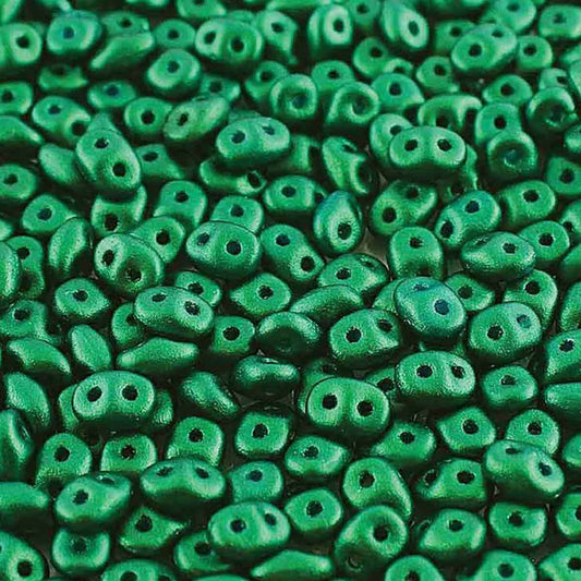 SuperDuo 2.5x5mm - 25g Bag – Goldshine Dark Green