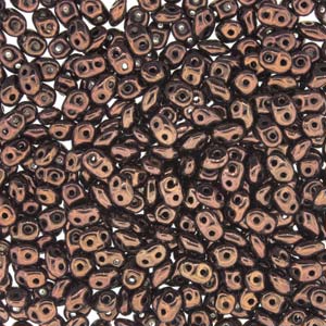 SuperDuo 2.5x5mm 25g Bag – Jet Bronze