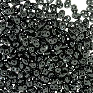 SuperDuo 2.5x5mm - 25g Bag – Jet Black
