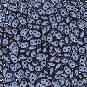 SuperDuo 2.5x5mm - 25g Bag – Pastel Montana Blue
