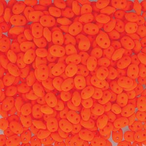 SuperDuo 2.5x5mm 25g Bag – Neon Orange