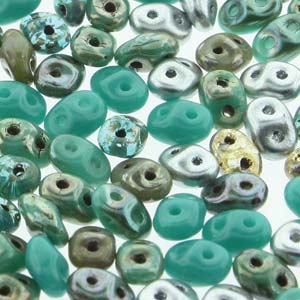 SuperDuo 2.5x5mm 24g Tube – African Turquoise