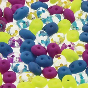 SuperDuo 2.5x5mm 22g Tube – Neon Sparks