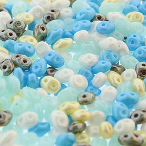 SuperDuo 2.5x5mm 24g Tube – Sea Pearl Mix