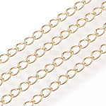 18k Gold Plated Curb Chain 3.4x2.2mm – 1 meter