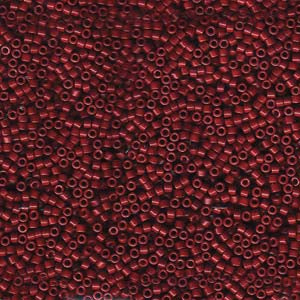 11/0 – Miyuki Delica - 5g Bag – Dyed Opaque Cranberry – DB654
