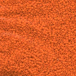 11/0 – Miyuki Delica - 5g Bag – Matte Opaque Orange – DB752